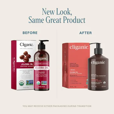 Secondary Images for Cliganic Organic Jojoba Oil 16oz with Pump