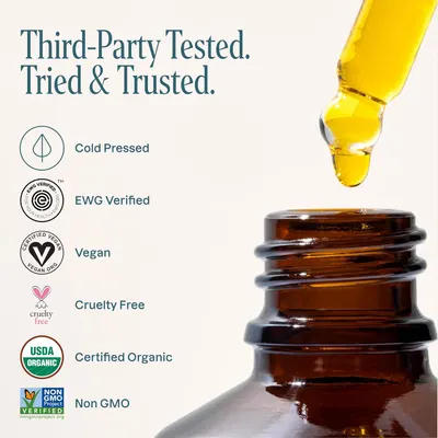 Secondary Images for Cliganic Organic Jojoba Oil 16oz with Pump