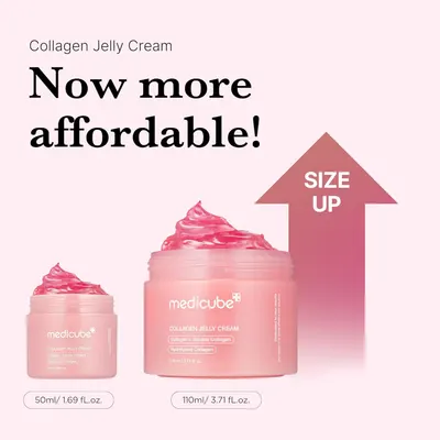 Secondary Images for medicube Collagen Jelly Cream- Niacinamide & Freeze-Dried Hydrolyzed Collagen-Boosts…
