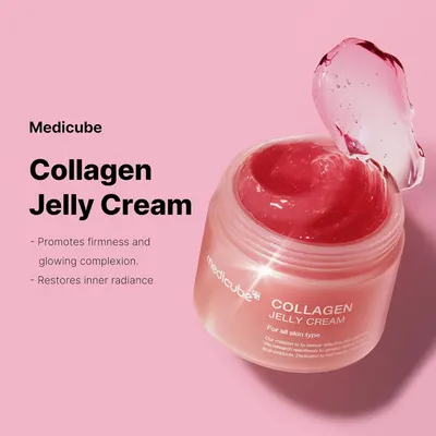 Secondary Images for medicube Collagen Jelly Cream- Niacinamide & Freeze-Dried Hydrolyzed Collagen-Boosts…