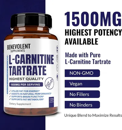 Secondary Images for Premium L-Carnitine Tartrate Supplement