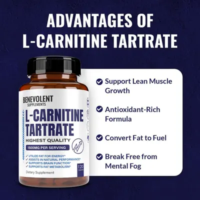 Secondary Images for Premium L-Carnitine Tartrate Supplement