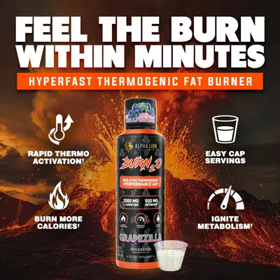 Secondary Images for ALPHA LION Burn2O L-Carnitine Liquid 2000mg