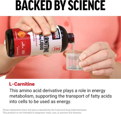 Secondary Images for Force Factor L-Carnitine Liquid 3000mg