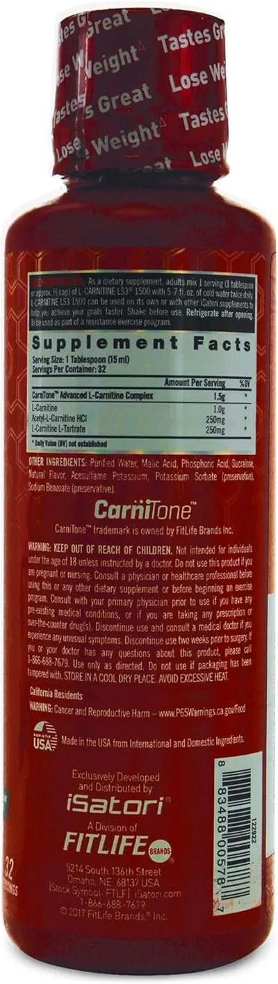 Secondary Images for iSatori L-Carnitine LS3 1500