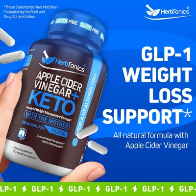 Secondary Images for Herbtonics Apple Cider Vinegar with Keto BHB Salts