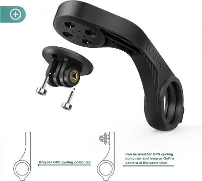 Secondary Images for TUSITA Out Front Mount Compatible with Garmin Edge GPS Bike Computer