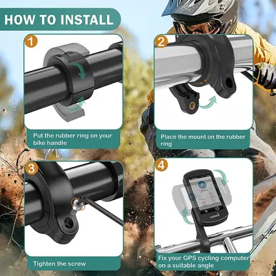 Secondary Images for TUSITA Out Front Mount Compatible with Garmin Edge GPS Bike Computer
