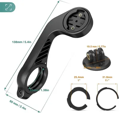 Secondary Images for TUSITA Out Front Mount Compatible with Garmin Edge GPS Bike Computer