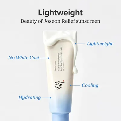 Secondary Images for BEAUTY OF JOSEON Relief Sun Aqua-Fresh Rice + B5 SPF 50+ PA++++ (50 ml)