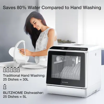 Secondary Images for BLITZHOME Portable Dishwasher Countertop