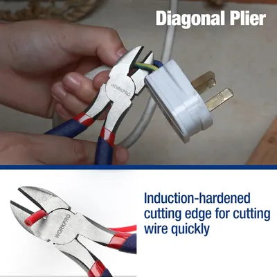 Secondary Images for 7-piece WORKPRO Pliers Set with Groove Joint