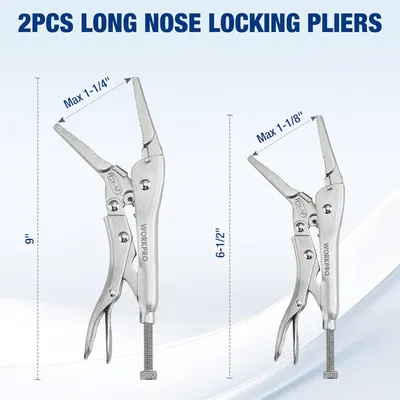 Secondary Images for WORKPRO 5-Piece Locking Pliers Set