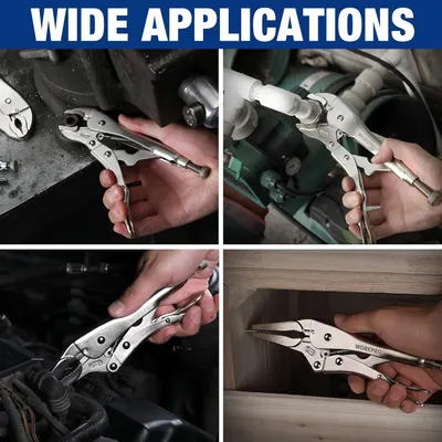 Secondary Images for WORKPRO 5-Piece Locking Pliers Set