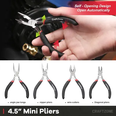 Secondary Images for 10PC Pliers and Wrench Set with Storage Rack