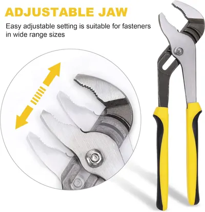 Secondary Images for TOPLINE 4-piece Groove Joint Pliers Set with Bi-Material Handles