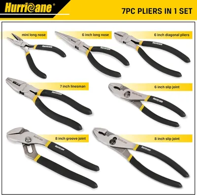 Secondary Images for HURRICANE 7-Piece Pliers Set