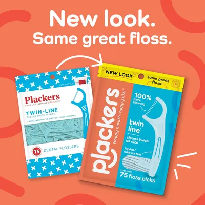 Secondary Images for Plackers Twin Line Dental Floss Picks