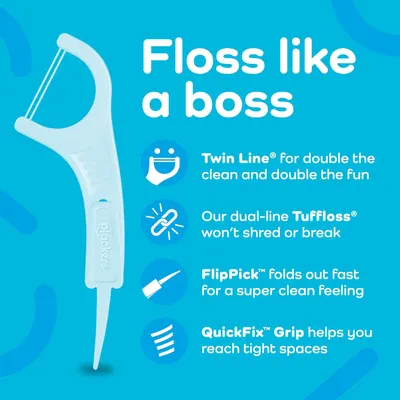 Secondary Images for Plackers Twin Line Dental Floss Picks