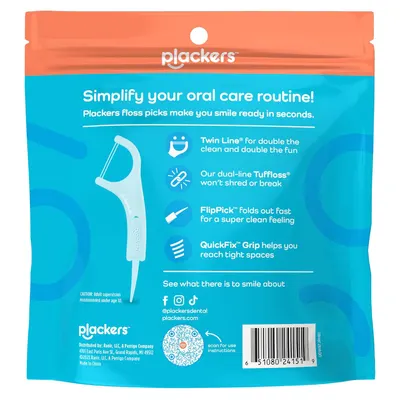 Secondary Images for Plackers Twin Line Dental Floss Picks