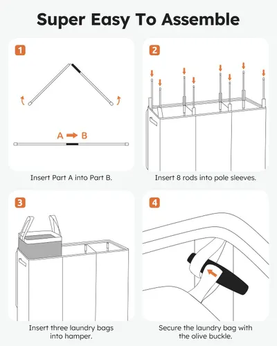 Provides step-by-step instructions on how to quickly and easily assemble the product.