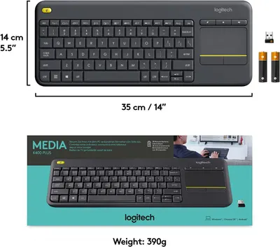 Provides the exact dimensions and weight of the keyboard to help shoppers understand its physical size and portability.