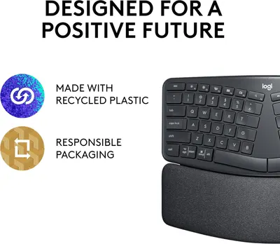 Emphasizes the brand's commitment to sustainability by highlighting the use of recycled plastic and responsible packaging.