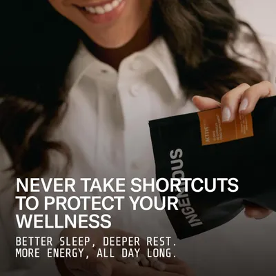 Highlights the product's ability to provide better sleep and more energy throughout the day as its key benefit.