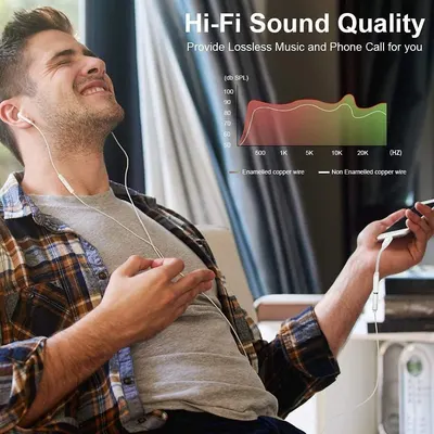 Highlights the product's high-fidelity sound quality and ability to provide lossless audio for music and phone calls.