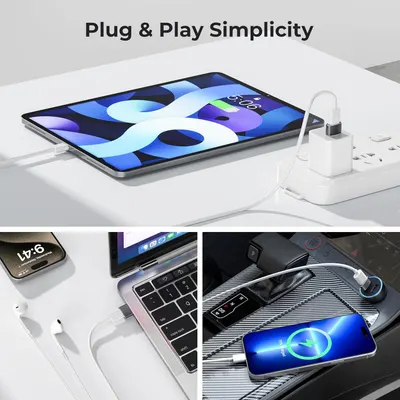 Highlights the product's plug-and-play simplicity and ease of setup, reassuring customers that it is straightforward to use.