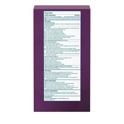 Provides important safety information, usage directions, and ingredient details to ensure proper and safe use of the product.