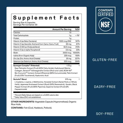 Provides detailed information about the product's contents, nutritional values, ingredients, and certifications to help customers make an informed purchase decision.