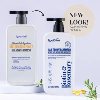 Highlights the key features and benefits of the hair growth shampoo, including its nutrient-rich, botanical ingredients and lack of harsh chemicals, to…