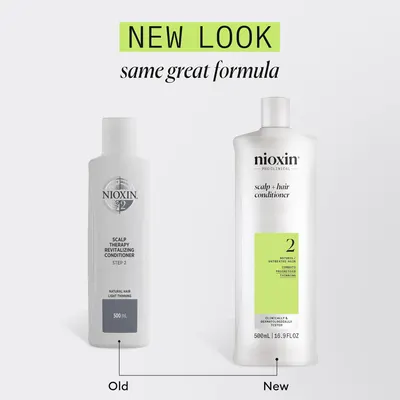Showcases the product's new packaging design while reassuring customers that the formula remains unchanged.