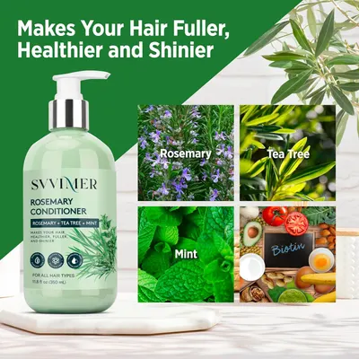 Secondary Images for Rosemary Hair Growth Conditioner: Thickening Moisturizing Product with Biotin for Women…