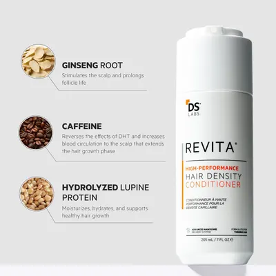 Highlights the key ingredients and their benefits for stimulating scalp, prolonging follicle life, increasing blood circulation, and supporting healthy hair…