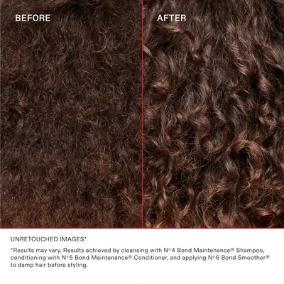 Visually demonstrates the product's ability to tame frizzy, unruly hair and achieve a smooth, sleek look.