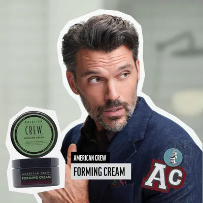 Highlights American Crew's Forming Cream as a hairstyling product for achieving a desired look and hold.