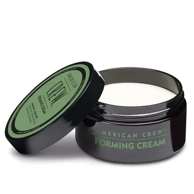 Highlights the product's key feature as a forming cream, likely used for styling or holding hair in place.
