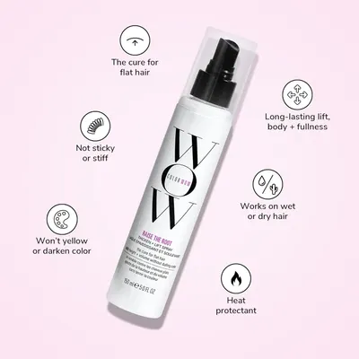 Highlights multiple key features and benefits of the hair product to show its versatility and effectiveness for adding volume and fullness without negative effects.