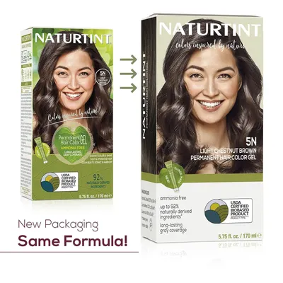 Highlights multiple key features and benefits of the hair color product, including being ammonia-free, using naturally derived ingredients, providing…
