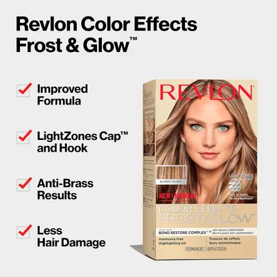 Highlights multiple key features and benefits of the hair color product to showcase its improved performance and results.