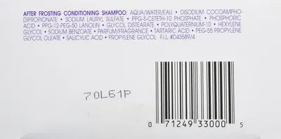 Provides a detailed list of ingredients contained in the product, likely to meet regulatory requirements and inform customers about the product's composition.