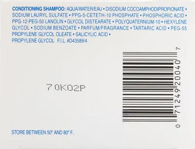 Provides information about the product's ingredients and recommended storage temperature to ensure safe and proper use.