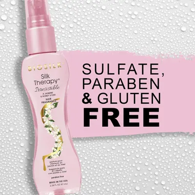 Highlights that the product is free from sulfates, parabens, and gluten, reassuring customers about its safety and compatibility with various dietary or health concerns.