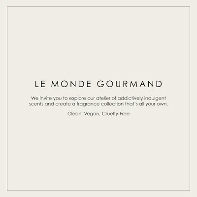 Emphasizes the brand name and positioning as a vegan, cruelty-free fragrance collection.
