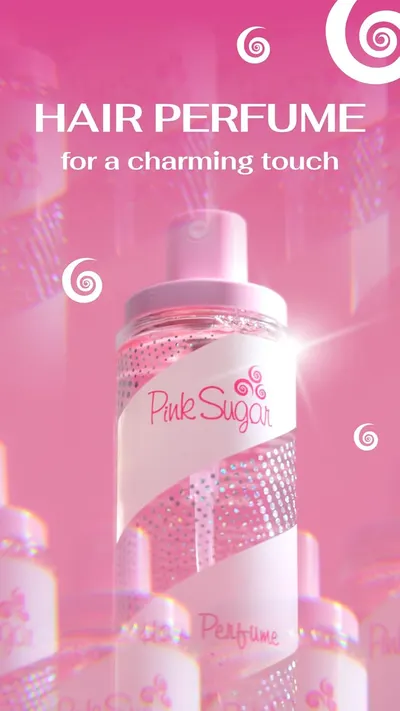 Highlights the product's ability to add a charming fragrance to hair.
