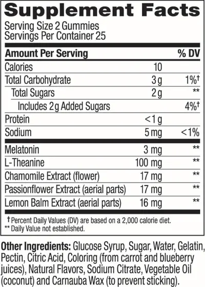 Provides detailed nutritional information and ingredients for the product to help shoppers understand what it contains.