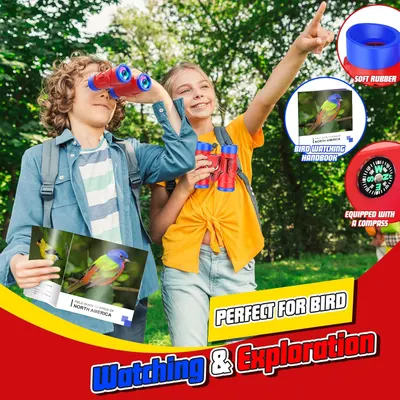 Showcases the product's suitability for bird watching and outdoor exploration activities with children.
