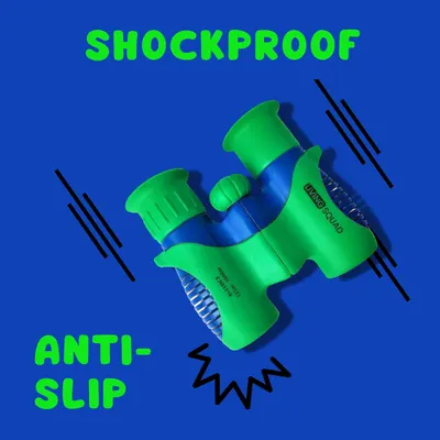 Highlights the product's shockproof and anti-slip features to reassure durability and safety.